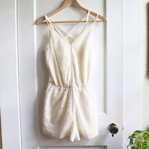 Cream Romper